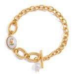 A charming gold-plated Luminella bracelet, reflecting a gentle, feminine sparkle and high-quality PVD durability.