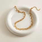 Maglia Classica Necklace by Calvéra – gold chain necklace with medium interlinked rings
