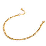 Aurea Line Anklet by Calvéra – slim gold chain anklet with minimal elegant design