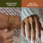 Arabesque Aurelia Set featuring Anello Arabesque Statement Ring and Arabesque Aurelia Cuff by Calvéra