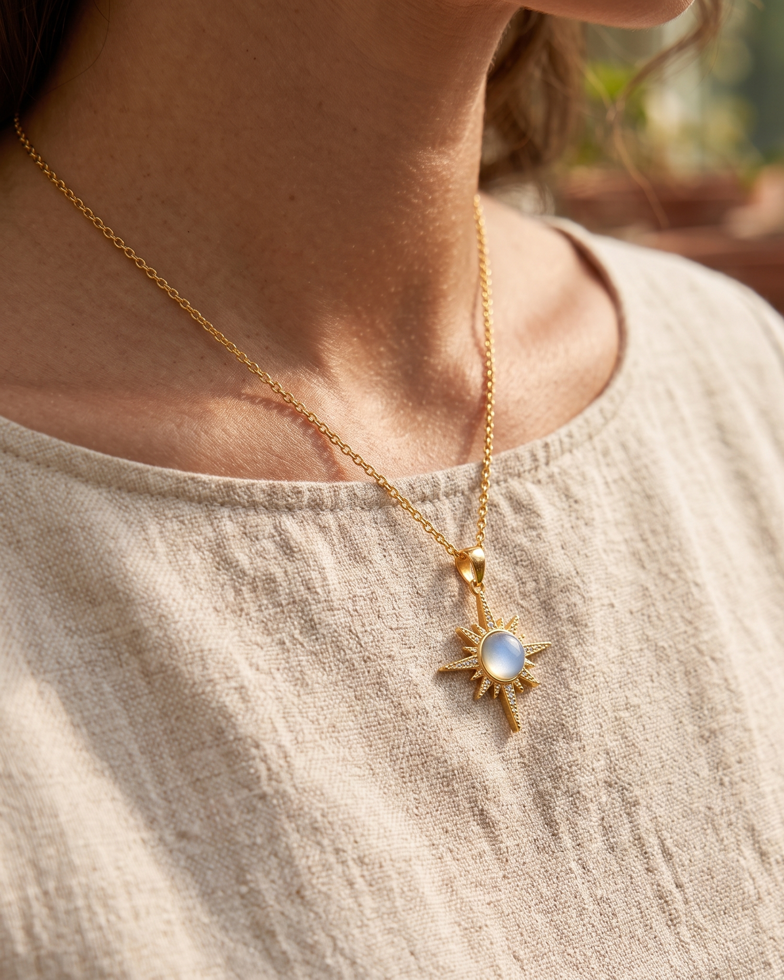 Celeste Blu Star Necklace
