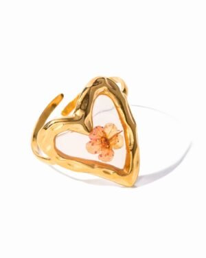 Fiori Freschi Cuore Ring