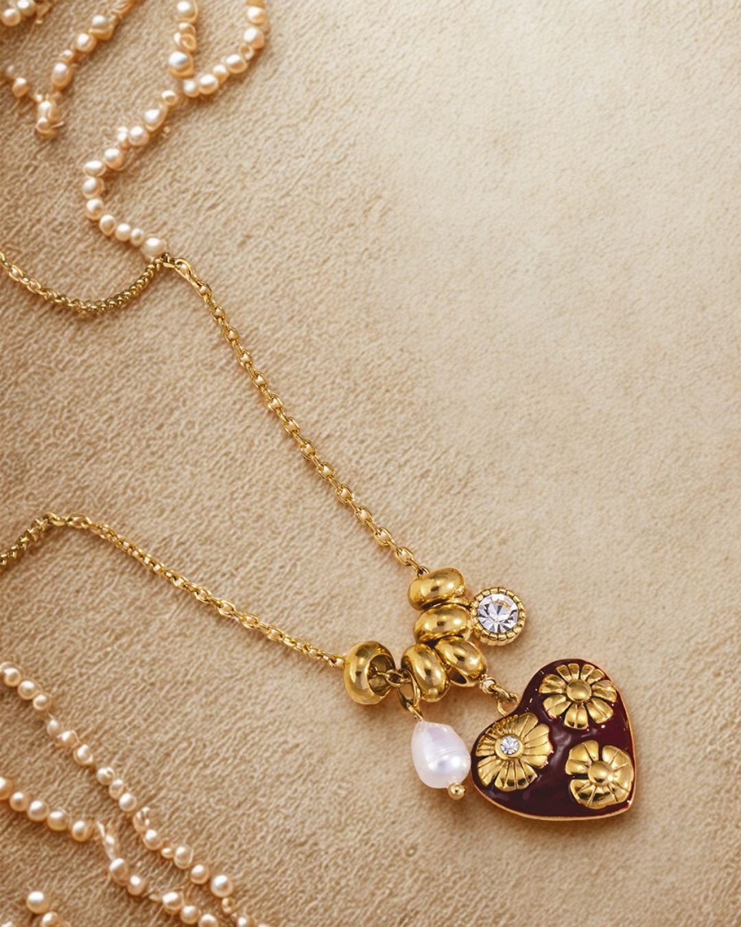Cuore Fiorito Necklace