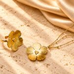 Fiore Aurelia Collection main product image with floral necklace and matching ring