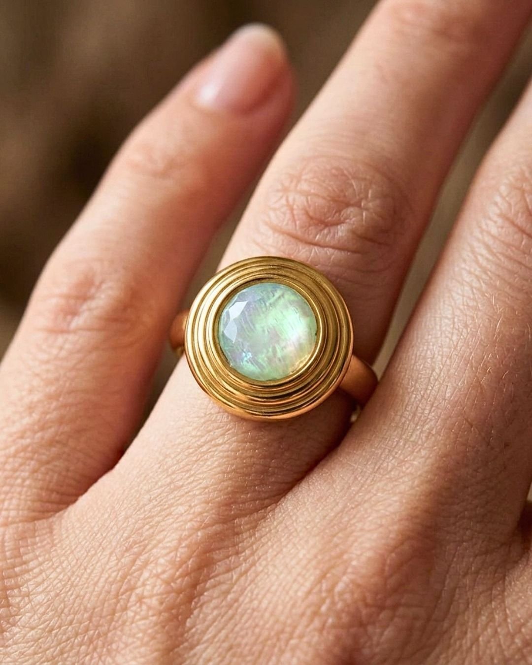Perla Serena Round Ring